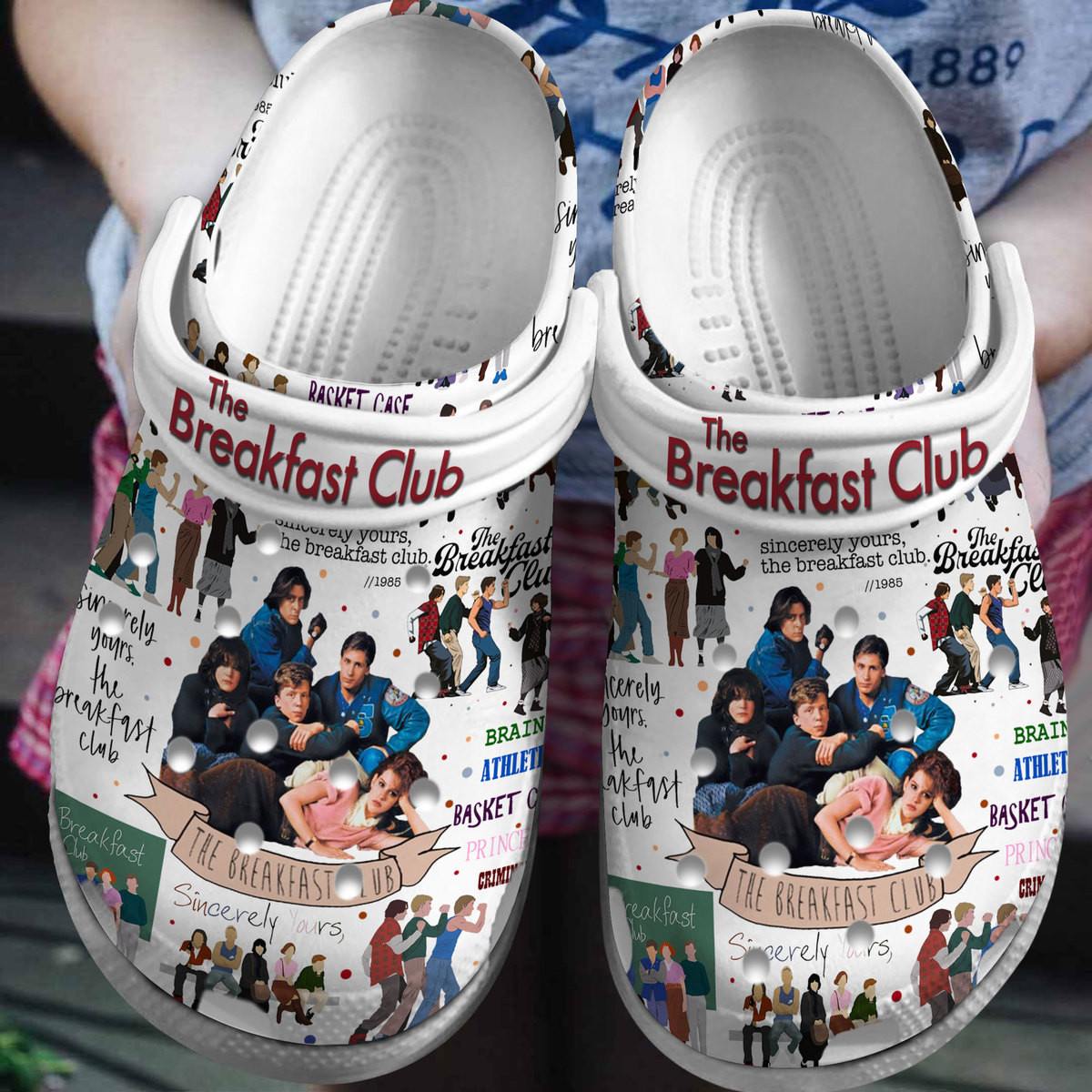 The Breakfast Club Movie Fan Gift Crocs Clogs Shoes #13018